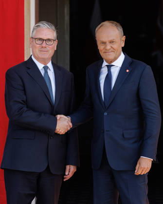 Prime Minister Keir Starmer hosts Polish PM Donald Tusk 27 05 2026. London, United Kingdom. Prime Minister Keir Starmer hosts Donald Tusk, Prime Minister of Poland for a bilateral meeting at RAF Northolt., Credit:Simon Dawson B66 Avalon United Kingdom, Greater London, London  Copyright: xSimonxDawsonx xB66x xAvalonx 1106016511