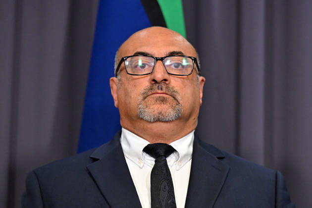 MICHELLE ROWLAND PFAS PRESSER, Assistant Minister for Defence Peter Khalil at a press conference at Parliament House in Canberra, Thursday, May 28, 2026. ( NO ARCHIVING CANBERRA ACT AUSTRALIA  Copyright: xMICKxTSIKASx 20260528177912092465