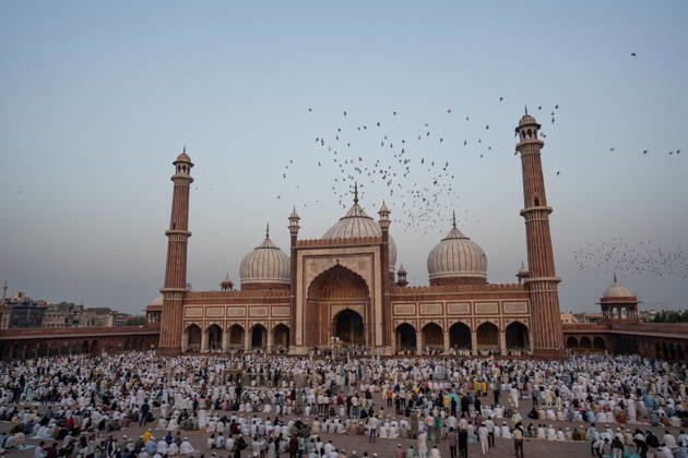 Eid al-Adha in India NEW DELHI, INDIA - MAY 28: Indian Muslims gather to offer Eid al-Adha prayers at Jama Masjid in New Delhi, India, on May 28, 2026. Amarjeet Kumar Singh Anadolu New Delhi India. Editorial use only. Please get in touch for any other usage.  Copyright: x2026xAnadoluxAmarjeetxKumarxSinghx
