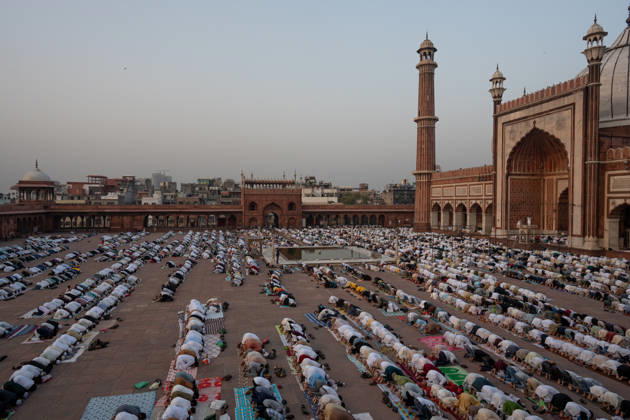 Eid al-Adha in India NEW DELHI, INDIA - MAY 28: Indian Muslims offer Eid al-Adha prayers at Jama Masjid in New Delhi, India, on May 28, 2026. Amarjeet Kumar Singh Anadolu New Delhi India. Editorial use only. Please get in touch for any other usage.  Copyright: x2026xAnadoluxAmarjeetxKumarxSinghx