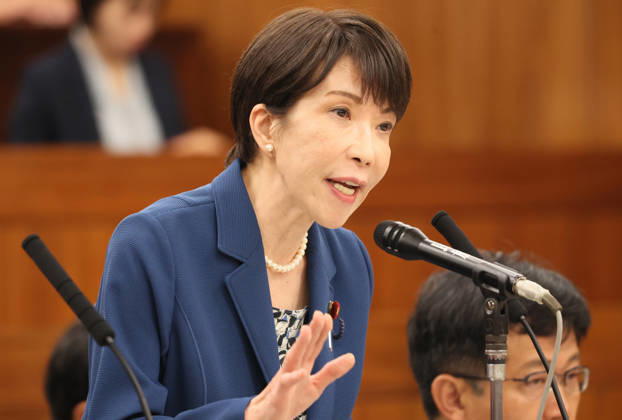 May 28, 2026, Tokyo, Japan - Japanese Prime Minister Sanae Takaichi answers a question at Upper House s health committee session at the National Diet in Tokyo on Thursday, May 28, 2026. (photo by Yoshio Tsunoda AFLO)  aflo_332220061