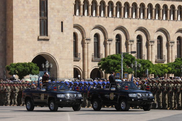ARMENIA, YEREVAN - MAY 28, 2026: A military parade in Republic Square marks the 103rd anniversary of the First Armenian Republic. Alexander Patrin TASS  93123949