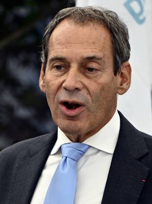 Thales Senior Vice President Europe Marc Darmon pictured during a visit to the Thales rocket systems production site in Herstal, on Thursday 28 May 2026. French aerospace and defence corporation Thales Group is presenting their SkyDefender missile defence system.  ERICxLALMAND 175247044