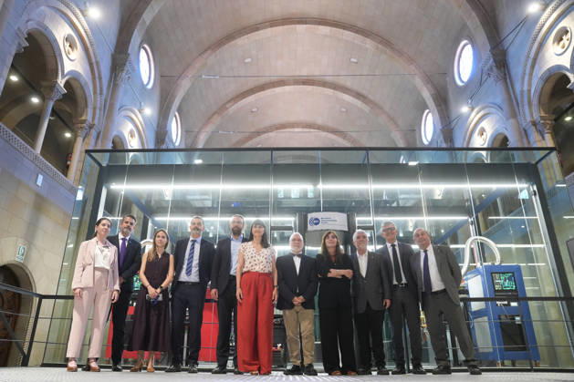 The Barcelona Supercomputing Center presents the MareNostrum Ona quantum computer in Barcelona The Minister of Research and Universities, Núria Montserrat 4d , the Secretary of State for Science, Juan Cruz c , the Secretary of State for Digitalization, María González 6i , the director of the BSC, Mateo Valero 3d and the rector of the Universitat Politècnica de Catalunya UPC , Francesc Torres d , during the official presentation ceremony and subsequent attention to the media, at the facilities of the Plaza Eusebi Güell, on May 28, 2026, in Barcelona, Catalonia Spain The technical and institutional meeting brings together the Minister of Research of the Catalan Government, the Secretaries of State for Science and Digitization, the Director o Copyright: xDavidxZorrakinox 7556224