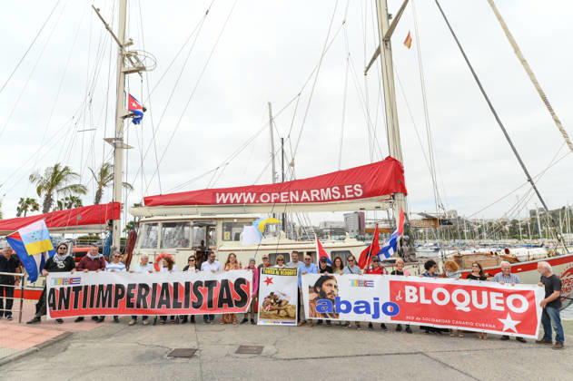 Óscar Camps and social representatives explain in Gran Canaria the details of the trip of the Open Arms boat to Cuba Open Arms boat with humanitarian aid that will depart to Cuba, on May 28th, 2026, in Gran Canaria Canary Islands, Spain The meeting has the participation of the founder of Open Arms together with members of the Cabildo de Gran Canaria, the Red de Solidaridad Canario Cubana and the trade union CCOO with the aim of coordinating the transfer of essential food and medical supplies destined to alleviate the social situation of the civilian population on the Caribbean island 28 MAY 2026 Europa Press Canarias 28 05 2026 Gran Canaria Canarias Gran Canaria Canaria Gran Canaria Canarias Spain  Copyright: xEuropaxPressxCanariasx 7556340