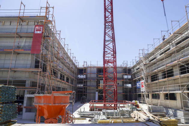 Richtfest des Neubau Zollamt Mainz und Finanzkontrolle Schwarzarbeit (FKS) im Mainzer Stadtteil Hechtsheim, Rohbau 28.05.26