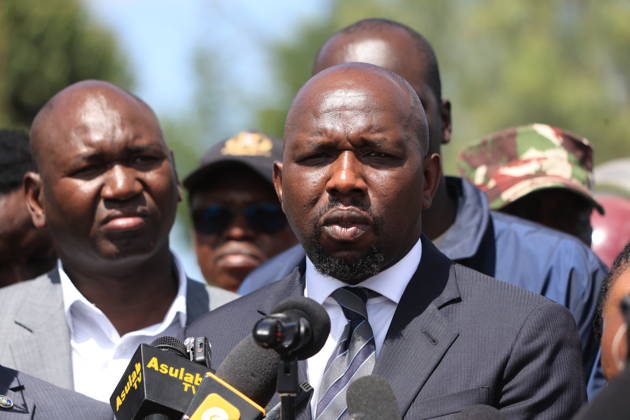 Dormitory fire in Kenya leaves 16 schoolgirls dead, 79 injured NAKURU, KENYA - MAY 28: Interior Minister Kipchumba Murkomen speaks to press after at least 16 schoolgirls were killed and 79 others injured after a devastating overnight fire swept through a dormitory at Utumishi Girls Academy in Nakuru, Kenya on May 28, 2026. Murkomen urged the public to avoid speculation over the cause of the fire until investigators complete their findings, saying school safety procedures would form part of the inquiry. Lucas Mukasa Anadolu Nakuru Kenya. Editorial use only. Please get in touch for any other usage.  Copyright: x2026xAnadoluxLucasxMukasax