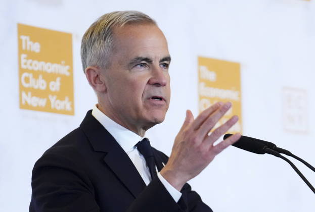 May 28, 2026, New York, New York, United States: Prime Minister Mark Carney delivers a speech and takes part in an armchair discussion at the The Economic Club of New York in New York on Thursday, May 28, 2026. New York United States  - ZUMAc35_ 20260528_zaf_c35_037 Copyright: xSeanxKilpatrickx