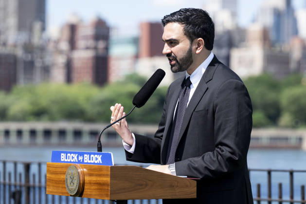 May 28, 2026, Queens, New York, United States: New York City Mayor ZOHRAN MAMDANI (D) speaking at a press conference about housing in Whitey Ford Field in Queens, New York. Queens United States  - ZUMAb161 20260528_aap_b161_013 Copyright: xMichaelxBrochsteinx