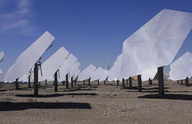 HAMI, CHINA - MAY 28: A general view shows a mirror field at the 50-megawatt solar thermal power station on May 28, 2026 in Hami, Xinjiang Uygur Autonomous Region of China. The power station can generate power around the clock because it can store solar energy and provide high-quality and stable electricity supply at night. It uses a light-heat-electricity power generation mode.  Copyright: xChinaxNewsxServicex 111644803358