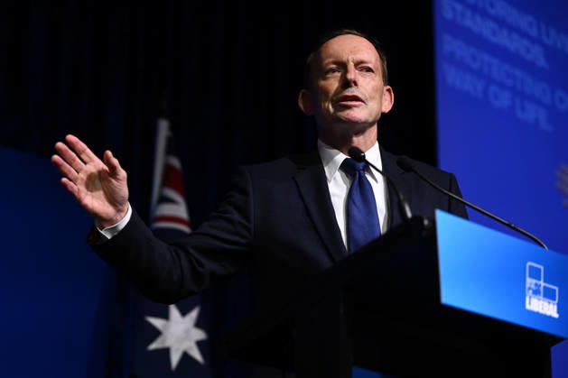 LIBERAL FEDERAL COUNCIL MEETING, Former prime minister Tony Abbott speaks after being elected as the next Federal Liberal Party president during the Liberal Party Federal Council Meeting in Melbourne, Friday, May 29, 2026. ( NO ARCHIVING MELBOURNE VICTORIA AUSTRALIA  Copyright: xJOELxCARRETTx 20260529116381994138
