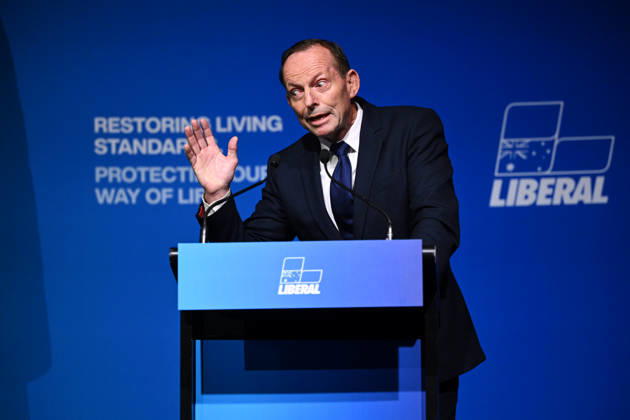 LIBERAL FEDERAL COUNCIL MEETING, Former prime minister Tony Abbott speaks after being elected as the next Federal Liberal Party president during the Liberal Party Federal Council Meeting in Melbourne, Friday, May 29, 2026. ( NO ARCHIVING MELBOURNE VICTORIA AUSTRALIA  Copyright: xJOELxCARRETTx 20260529178370321709