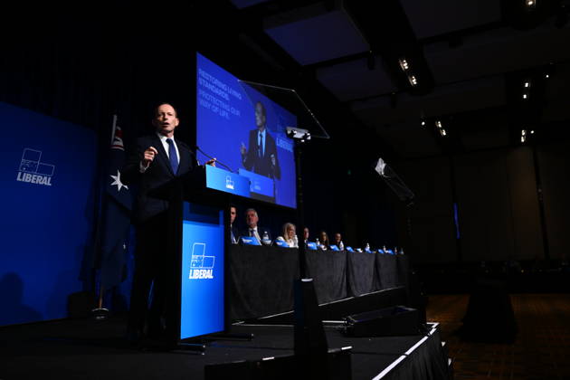 LIBERAL FEDERAL COUNCIL MEETING, Former prime minister Tony Abbott speaks after being elected as the next Federal Liberal Party president during the Liberal Party Federal Council Meeting in Melbourne, Friday, May 29, 2026. ( NO ARCHIVING MELBOURNE VICTORIA AUSTRALIA  Copyright: xJOELxCARRETTx 20260529185396676301