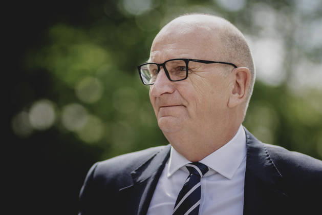 Dietmar Woidke, Ministerpraesident von Brandenburg, aufgenommen im Rahmen eines Besuches der Gedenkstaette Sachsenhausen in Oranienburg, 28.05.2026. Oranienburg Deutschland Copyright: xFlorianxGaertnerx