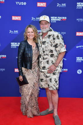 Nova Meierhenrich und Brian Bojsen beim 28. Bunte New Faces Award im Delphi-Filmpalast in Berlin am 28.05.2026
