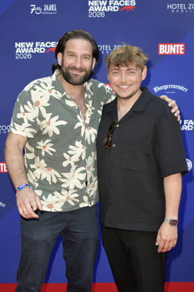 Matthias Weidenhöfer und Marc Philip Ginolas bei der Verleihung der Bunte New Faces Awards Film 2026 im Delphi Filmpalast. Berlin, 28.05.2026
