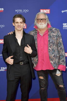 Giulio Brizzi mit Gast bei der Verleihung der Bunte New Faces Awards Film 2026 im Delphi Filmpalast. Berlin, 28.05.2026