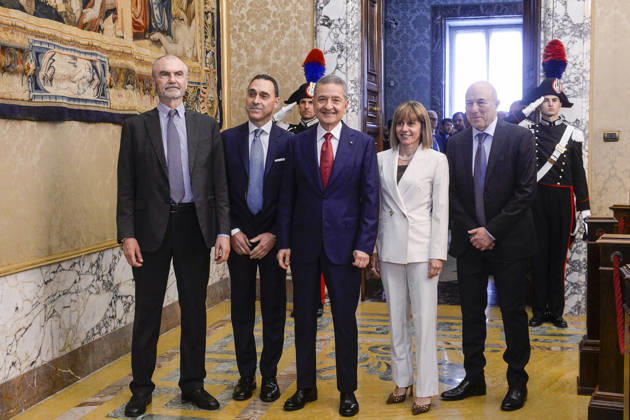 IPA85155505 - Rome Bank of Italy Annual Report on 2025. Final remarks by the Governor - pictured are Fabio Panetta and members of the directorate Paolo Angelini Chiara Scotti Sergio Nicoletti AltimariGian Luca Trequattrini  Copyright: xSTEFANOxCAROFEIx xSTEFANOxCAROFEIx xFOTOGRAMMAx 85155505