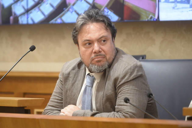 IPA85160324 - Rome Senate presentation of UN special rapporteur s report on the occupied Palestinian territories, pictured Dario Carotenuto  Copyright: xSTEFANOxCAROFEIx xSTEFANOxCAROFEIx xFOTOGRAMMAx 85160324