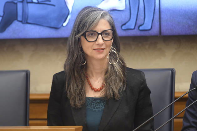 IPA85160389 - Rome Senate presentation of UN special rapporteur s report on the occupied Palestinian territories, pictured is Francesca Albanese  Copyright: xSTEFANOxCAROFEIx xSTEFANOxCAROFEIx xFOTOGRAMMAx 85160389