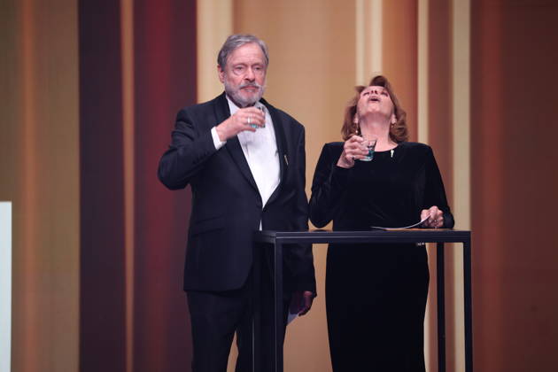 DEUTSCHER FILMPREIS 2026 - SHOW Senta Berger & Michael Wittenborn Laudatoren BESTE WEIBLICHE NEBENROLLE bei der Verleihung DEUTSCHER FILMPREIS 2026 in Berlin Copyright: xEventpressxFuhrx