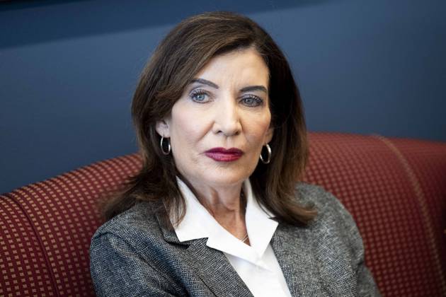 May 29, 2026, New York City, New York, United States: New York State Governor KATHY HOCHUL (D) speaking in her office in New York City about overreach by ICE (Immigration and Customs Enforcement) and new related state laws to protect people in New York. New York City United States - ZUMAb161 20260529_aap_b161_007 Copyright: xMichaelxBrochsteinx