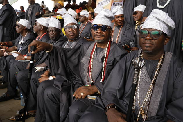 Ojude Oba Festival brings colorful celebrations to Ogun State in Nigeria OGUN STATE, NIGERIA - MAY 29: Traditional Ojude Oba Festival held takes place in honor of the Awujale, the traditional ruler of the Ijebu Kingdom, with residents filling the streets in vibrant traditional attire, in Ogun State in southwestern Nigeria, on May 29, 2026. The festival, symbolizing cultural identity, unity, and togetherness, features music and dancing as participants from different age and social groups join the celebrations. Emmanuel Osodi Anadolu Ogun Nigeria. Editorial use only. Please get in touch for any other usage. Copyright: x2026xAnadoluxEmmanuelxOsodix