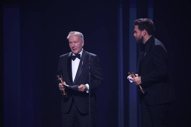 DEUTSCHER FILMPREIS 2026 - SHOW Thomas Wöbke und Philipp Trauer - BERND EICHINGER PREIS bei der Verleihung DEUTSCHER FILMPREIS 2026 in Berlin Copyright: xEventpressxFuhrx