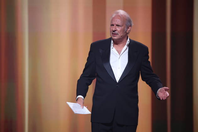 DEUTSCHER FILMPREIS 2026 - SHOW Leander Haußmann Laudator BESTE MÄNNLICHE HAUPTROLLE bei der Verleihung DEUTSCHER FILMPREIS 2026 in Berlin Copyright: xEventpressxFuhrx