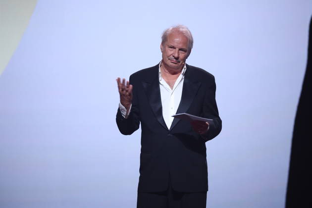 DEUTSCHER FILMPREIS 2026 - SHOW Leander Haußmann Laudator BESTE MÄNNLICHE HAUPTROLLE bei der Verleihung DEUTSCHER FILMPREIS 2026 in Berlin Copyright: xEventpressxFuhrx