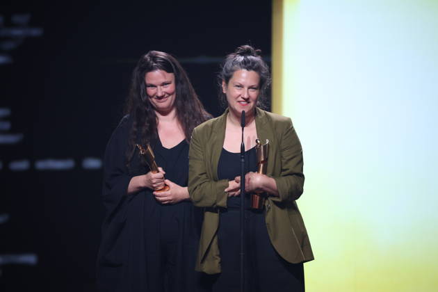 DEUTSCHER FILMPREIS 2026 - SHOW Mascha Schilinski, Louise Peter Â· IN DIE SONNE SCHAUEN - BESTES DREHBUCH bei der Verleihung DEUTSCHER FILMPREIS 2026 in Berlin Copyright: xEventpressxFuhrx