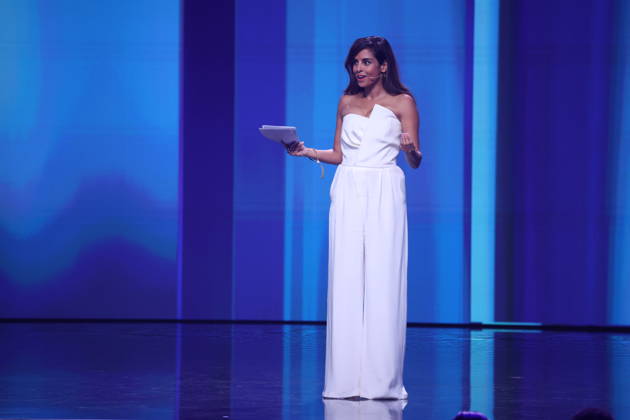 DEUTSCHER FILMPREIS 2026 - SHOW Collien Fernandes Laudatorin BESTER DOKUMENTARFILM bei der Verleihung DEUTSCHER FILMPREIS 2026 in Berlin Copyright: xEventpressxFuhrx