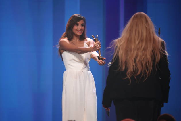 DEUTSCHER FILMPREIS 2026 - SHOW Collien Fernandes Laudatorin BESTER DOKUMENTARFILM bei der Verleihung DEUTSCHER FILMPREIS 2026 in Berlin Copyright: xEventpressxFuhrx