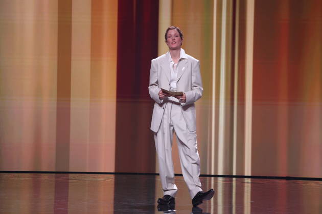 DEUTSCHER FILMPREIS 2026 - SHOW BESTER FILM: StM. Wolfram Weimer, Vicky Krieps & Florian Gallenberger bei der Verleihung DEUTSCHER FILMPREIS 2026 in Berlin Copyright: xEventpressxFuhrx