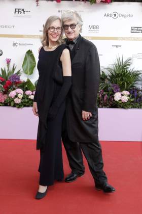 29.05.2026, Wim Wenders und Ehefrau Donata, bei der Verleihung des Deutscher Filmpreis, 2026, Lola, in Berlin, Roter Teppich,