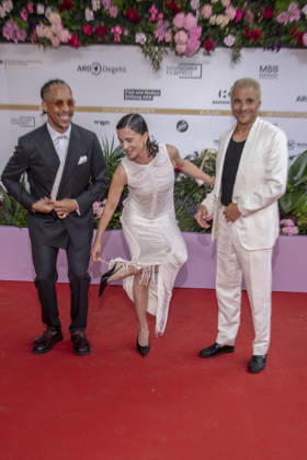 ABB FILMPREIS- Jerry Hoffmann, Aylin Tezel und Kostja Ullmann zu Gast auf dem roten Teppich bei der Verleihung des Deutschen Filmpreis Lola 26 am Palais am Funkturm am 29.05.2026 in Berlin Berlin Deutschland