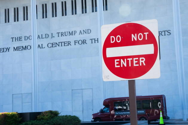 The Donald J. Trump and John F. Kennedy Center for the Performing Arts in Washington, DC on Friday, May 29, 2026. A federal judge ruled that President Trump overstepped his authority by renaming the Kennedy Center after himself, ordering Trump s name to be removed and reversing a decision to close the performing arts center for renovations.  WAP20260529132b AARONxSCHWARTZ