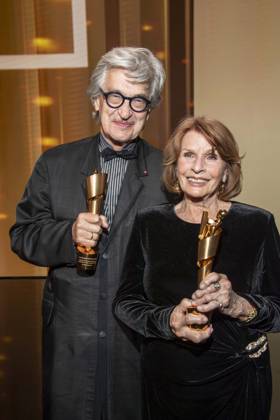 ABB FILMPREIS- Wim Wenders und Senta Berger Preistraeger mit Lola zu Gast auf der Party bei der Verleihung des Deutschen Filmpreis Lola 26 am Palais am Funkturm am 29.05.2026 in Berlin Berlin Deutschland