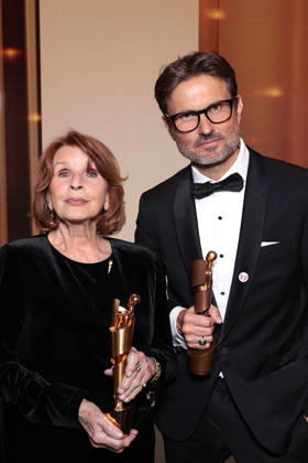 Senta Berger und Simon Verhoeven bei der Deutscher Filmpreis Verleihung am 29.05.2026 in Berlin Senta Berger and Simon Verhoeven during the 76h Lola - German Film Award at Theater am Potsdamer Platz on May 29, 2026 in Berlin, Germany Deutscher Filmpreis in Berlin - Aftershowparty
