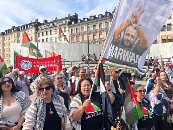 Israeli attacks on Palestine and Lebanon were protested in Sweden STOCKHOLM, SWEDEN - MAY 30: Demonstrators, holding banners and flags, gather to protest against Israel s ongoing attacks on the Gaza Strip and Lebanon, on May 30, 2026 in Stockholm, Sweden. Atila Altuntas Anadolu Stockholm Sweden. Editorial use only. Please get in touch for any other usage.  Copyright: x2026xAnadoluxAtilaxAltuntasx