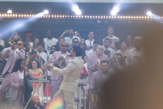 Bad Bunny performs at the Metropolitano Madrid Singer Bad Bunny performs during a concert at the Riyadh Air Metropolitano on May 30, 2026, in Madrid Spain The Puerto Rican artist will perform ten concerts in the capital between May 30 and June 15 as part of his DeBÍ TiRAR MáS FOToS World Tour 30 MAY 2026 CONCERT MUSIC PUERTO RICO PUERTORRICAN SINGER DTMF TOUR WORLD TOUR Madrid Madrid Spain Copyright: xRicardoxRubiox 7561165