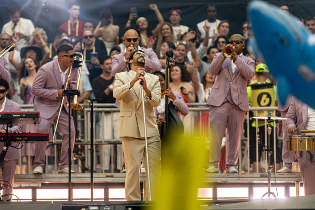 Bad Bunny performs at the Metropolitano Madrid Singer Bad Bunny performs during a concert at the Riyadh Air Metropolitano on May 30, 2026, in Madrid Spain The Puerto Rican artist will perform ten concerts in the capital between May 30 and June 15 as part of his DeBÍ TiRAR MáS FOToS World Tour 30 MAY 2026 CONCERT MUSIC PUERTO RICO PUERTORRICAN SINGER DTMF TOUR WORLD TOUR Madrid Madrid Spain Copyright: xRicardoxRubiox 7561168