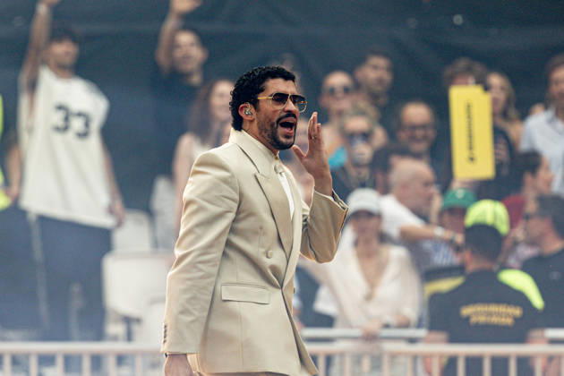 Bad Bunny performs at the Metropolitano Madrid Singer Bad Bunny performs during a concert at the Riyadh Air Metropolitano on May 30, 2026, in Madrid Spain The Puerto Rican artist will perform ten concerts in the capital between May 30 and June 15 as part of his DeBÍ TiRAR MáS FOToS World Tour 30 MAY 2026 CONCERT MUSIC PUERTO RICO PUERTORRICAN SINGER DTMF TOUR WORLD TOUR Madrid Madrid Spain Copyright: xRicardoxRubiox 7561172