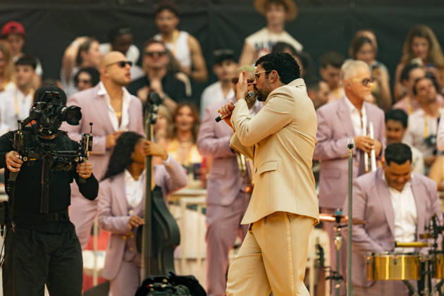 Bad Bunny performs at the Metropolitano Madrid Singer Bad Bunny performs during a concert at the Riyadh Air Metropolitano on May 30, 2026, in Madrid Spain The Puerto Rican artist will perform ten concerts in the capital between May 30 and June 15 as part of his DeBÍ TiRAR MáS FOToS World Tour 30 MAY 2026 CONCERT MUSIC PUERTO RICO PUERTORRICAN SINGER DTMF TOUR WORLD TOUR Madrid Madrid Spain Copyright: xRicardoxRubiox 7561181