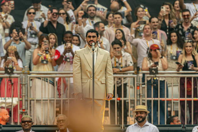 Bad Bunny performs at the Metropolitano Madrid Singer Bad Bunny performs during a concert at the Riyadh Air Metropolitano on May 30, 2026, in Madrid Spain The Puerto Rican artist will perform ten concerts in the capital between May 30 and June 15 as part of his DeBÍ TiRAR MáS FOToS World Tour 30 MAY 2026 CONCERT MUSIC PUERTO RICO PUERTORRICAN SINGER DTMF TOUR WORLD TOUR Madrid Madrid Spain Copyright: xRicardoxRubiox 7561191