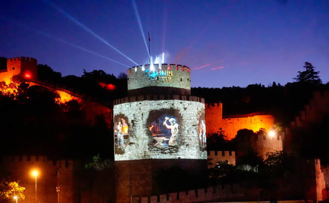 573rd anniversary of the conquest of Istanbul ISTANBUL, TURKIYE - MAY 29: A video mapping show is organized by the Turkish Communications Directorate at the Rumeli Fortress (Rumelihisari) as part of the events celebrating the 573rd anniversary of the conquest of Istanbul, Turkiye on May 29, 2026. Erhan Elaldi Anadolu Istanbul Turkey. Editorial use only. Please get in touch for any other usage. Copyright: x2026xAnadoluxErhanxElaldix