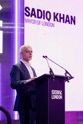 SWSX London 2026 Welcome Address at SXSW London Stage with Mayor of London Sadiq Khan, Francine Lacqua and Patrick Moore, Credit:Ewelina Stachurska Show Me You Ewelina Stachurska Avalon United Kingdom, London, SXSW London Stage, Shoreditch  Copyright: xEwelinaxStachurskaxShowxMexYoux xEwelinaxStachurskax xAvalonx 1107129318
