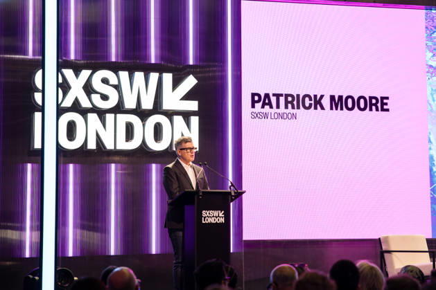 SWSX London 2026 Welcome Address at SXSW London Stage with Mayor of London Sadiq Khan, Francine Lacqua and Patrick Moore, Credit:Ewelina Stachurska Show Me You Ewelina Stachurska Avalon United Kingdom, London, SXSW London Stage, Shoreditch  Copyright: xEwelinaxStachurskaxShowxMexYoux xEwelinaxStachurskax xAvalonx 1107129506