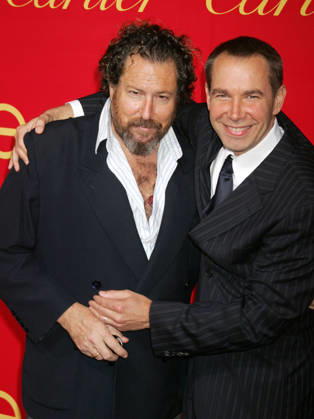 Cartier Charity Love Bracelet Party Jun 08, 2006; New York, NY, USA; Artists JULIAN SCHNABEL and JEFF KOONS at the Cartier Charity Love Bracelet Party held at the Cartier Mansion. Mandatory Credit: Photo by Nancy Kaszerman ZUMA Press. ( ) Copyright 2006 by Nancy Kaszerman New York NY USA Copyright: xNancyxKaszermanx