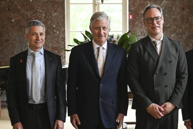 The King Hands Out The Francqui-Collen Prize 2026 BRUSSELS, BELGIUM - JUNE 2 : King Philippe hands out the 2026 Francqui-Collen Prize in Biological and Medical Sciences to Prof. Diether Lambrechts (KU Leuven VIB) and Prof. Patrice Cani (UC Louvain) at the Palace of the Academies in Brussels. Professor Diether Lambrechts receives the prize for his research into the best treatments for cancerous tumours, whilst Professor Patrice Cani is recognised for his work and research into the interaction between our gut bacteria and our brain, and for his groundbreaking discoveries ....on June 02, 2026 in Brussels, Belgium, 02 06 2026 Brussels Belgium  Copyright: xBertxVanxDenxBrouckex